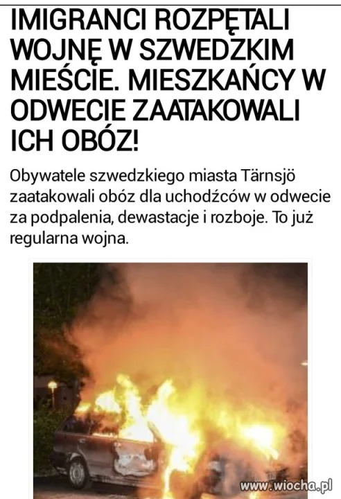 Szwecja to już jest regularna wojna!!!
