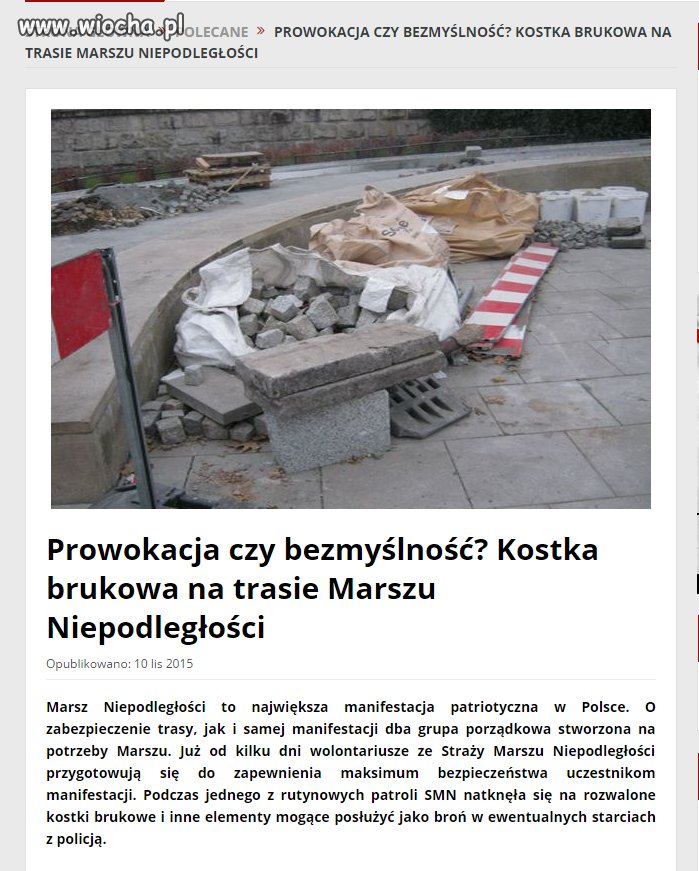 Kolejny, który szuka afery...i już wie że do starć 