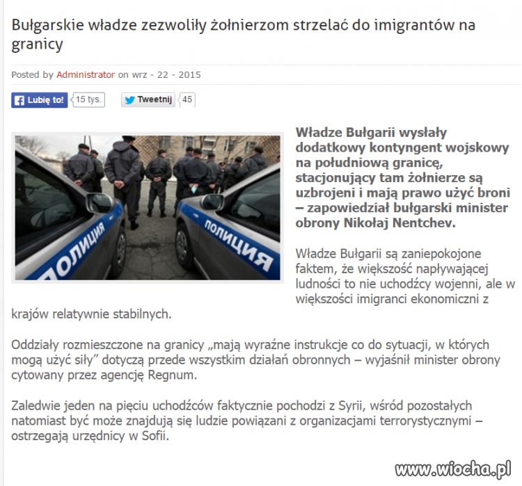 Tak powinno być od samego początku.