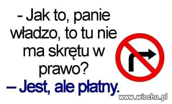 Zakaz skrętu..