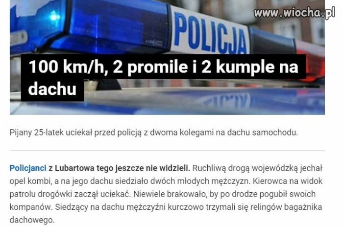 Ucieczka przed policją!