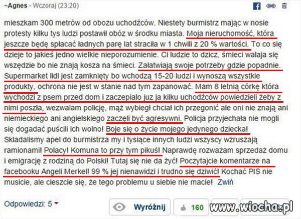 Kolejna wypowiedź z bezpośredniego sąsiedztwa