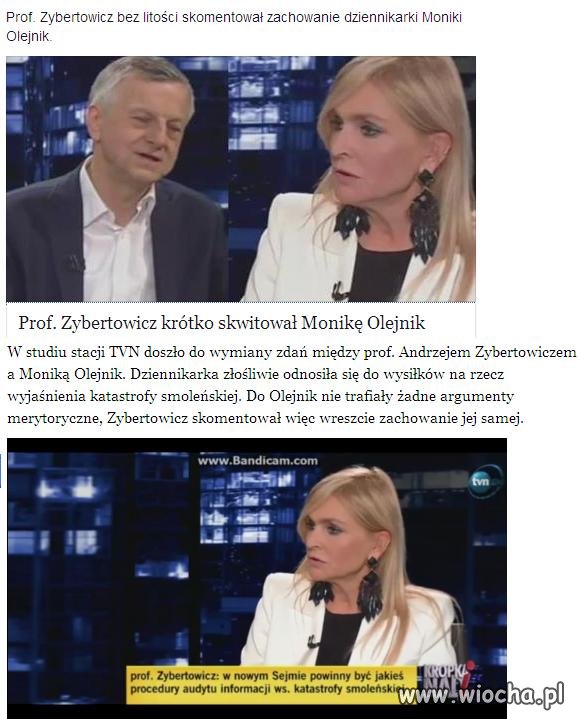 Zybertowicz do Olejnik.