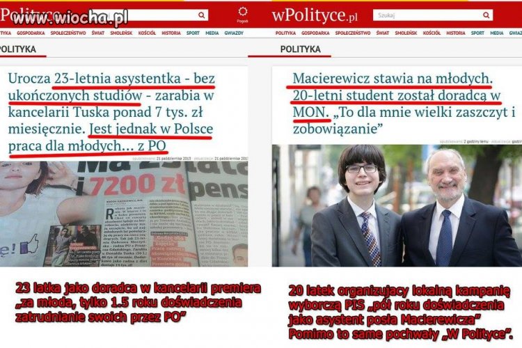 A Tak PiSmedia opisuja dwie Podobne sytuacje...