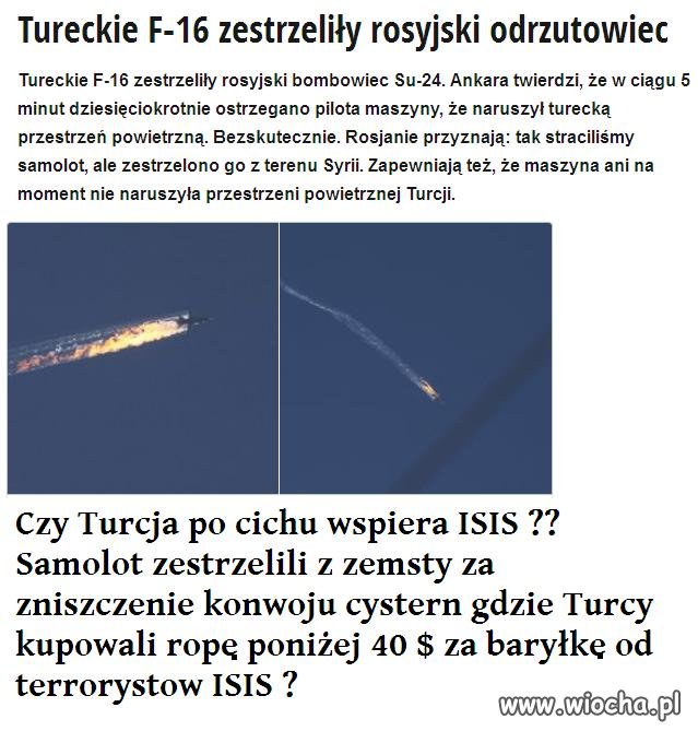 Turcja mści się za zbombardowanie cystern?