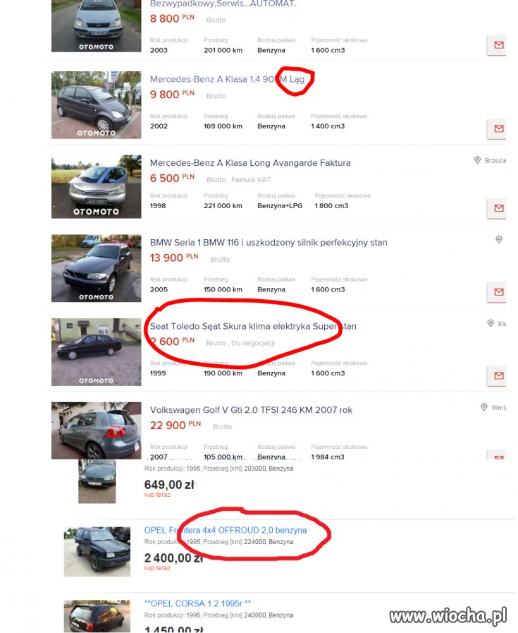 Takie oferty można znaleźć na portalach aukcyjnych