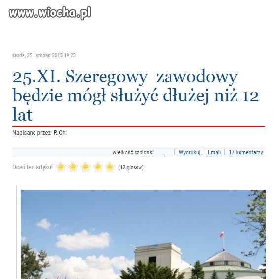 Dobra wiadomość, dla żołnierzy, szeregowych.
