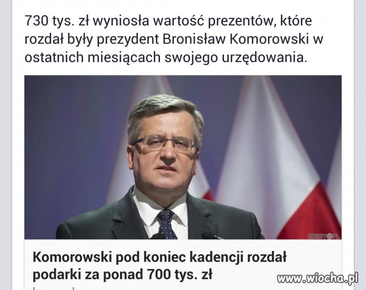 Komorowski uprzedził Mikołaja.
