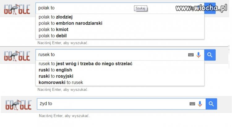 Poprawność polityczna google, pluje nam w twarz