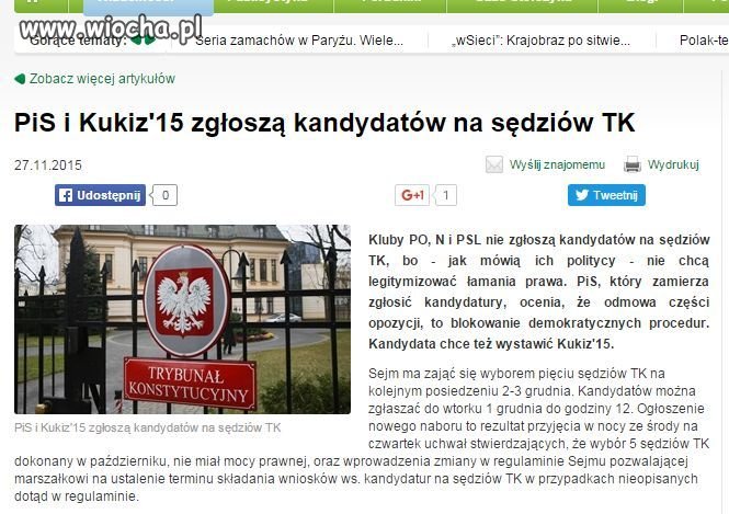 Kukiz: Wszystko przebiega sprawnie, media kłamią!