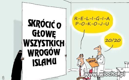 Kolejna przedstawicielka "religii pokoju"...