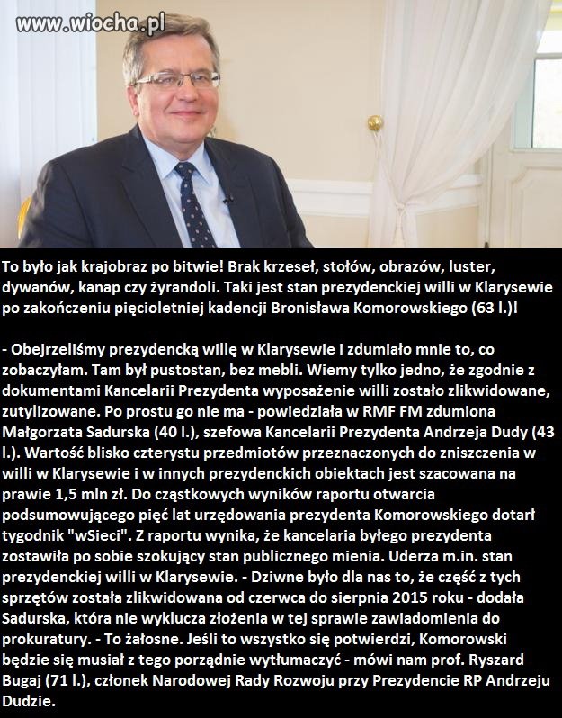 Bronek dokładnie po sobie *posprzątał*
