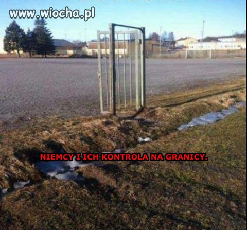 Niemiecka kontrola na granicy 
