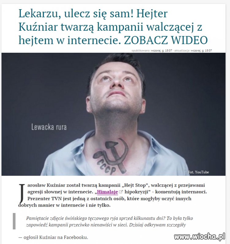 Sam jego widok to już jedna wielka wiocha.