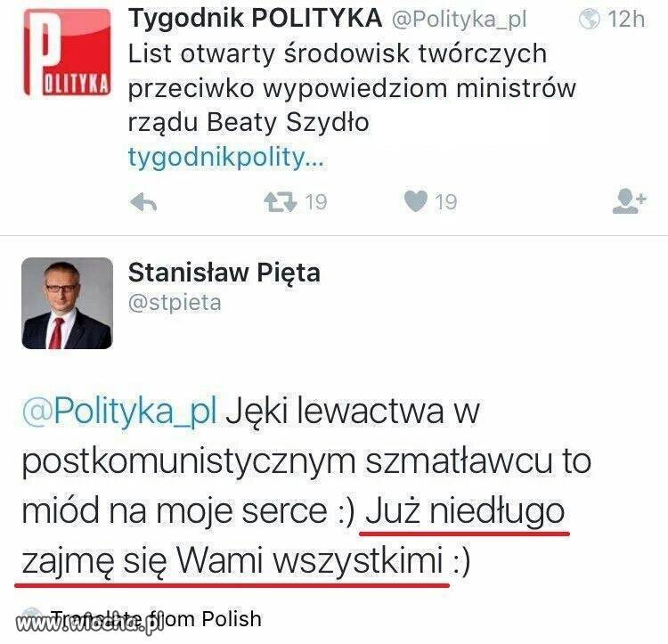 Nie trzeba straszyć pisem