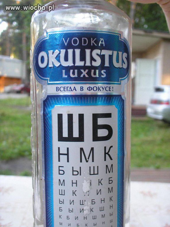 Wódka okulistka !