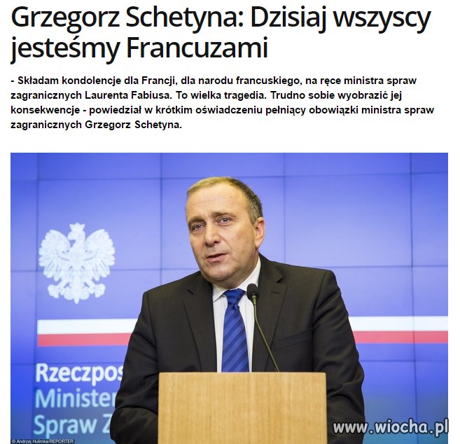 Schetyna mów za siebie, współczuję im ale nigdy