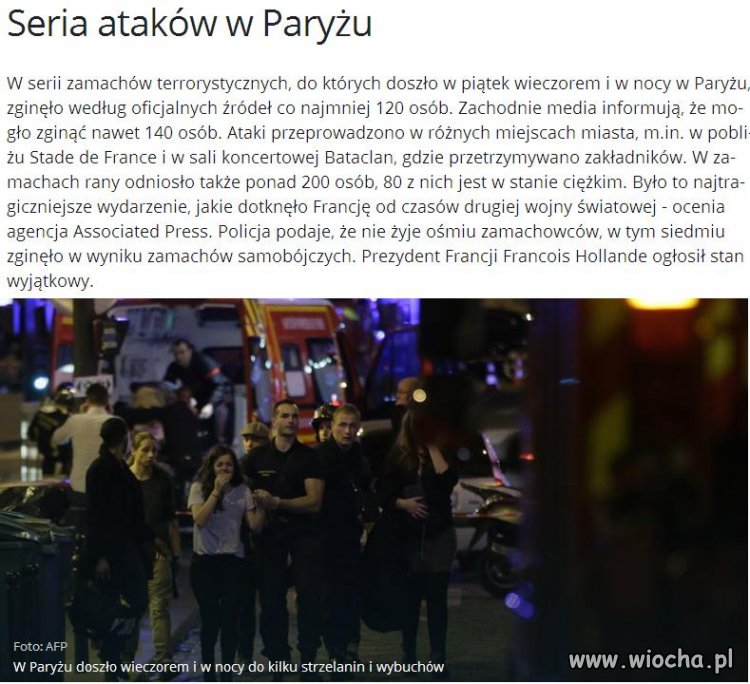 ATAK Islamistów a nie atak terrorystyczny.