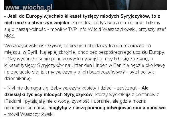 Polać mu bo dobrze chłop mówi...