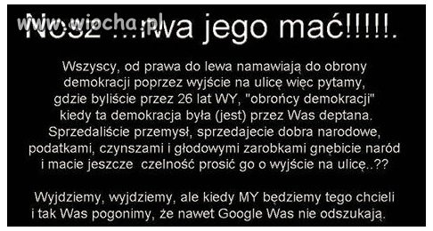 Taka prawda o obronie demokracji