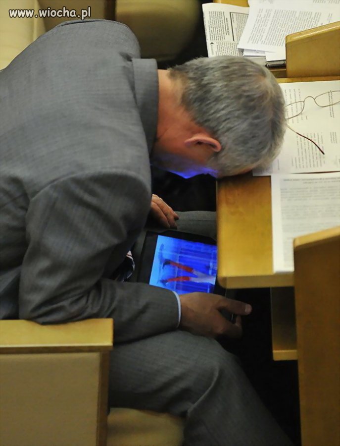 Ciężka jest praca parlamentarzysty