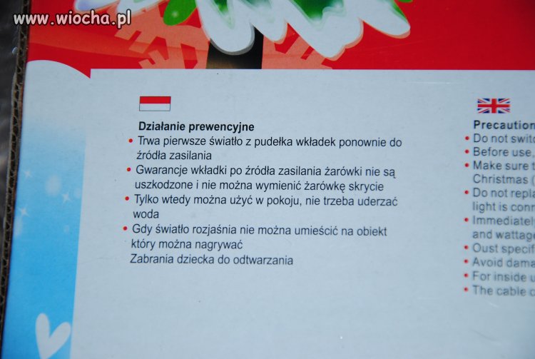 INSTRUKCJA OBSŁUGI LAMPEK CHOINKOWYCH...