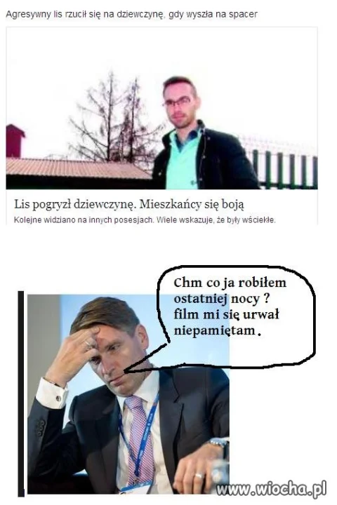 Lis pogryzł dziewczynę.