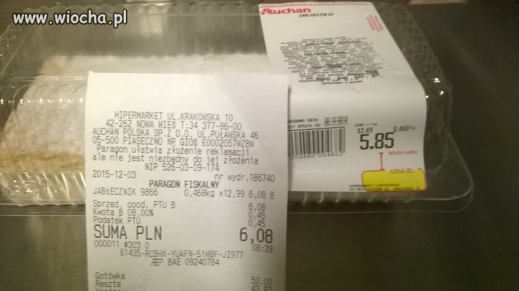 Kasa ,,miła" w Auchan