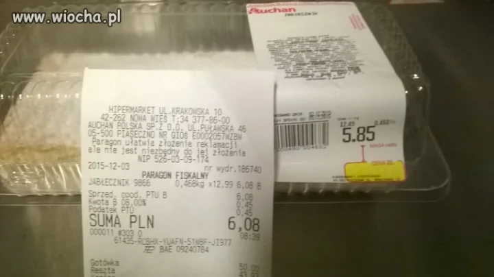 Kasa ,,miła" w Auchan