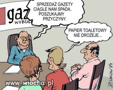 Papier toaletowy trzyma poziom.