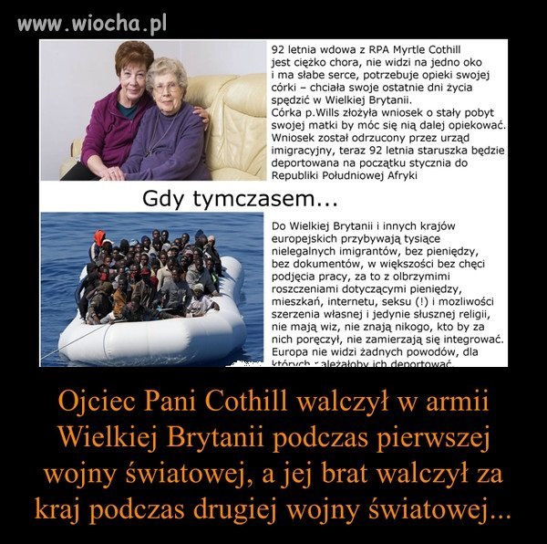 Taka to wdzięczność ojczyzny.