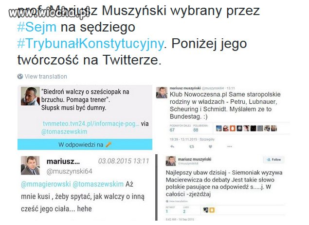 Jeden z wybranych w nocnych głosowaniach