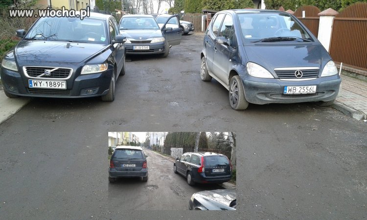 Mistrzowie parkowania Warszawa ul Szańcowa