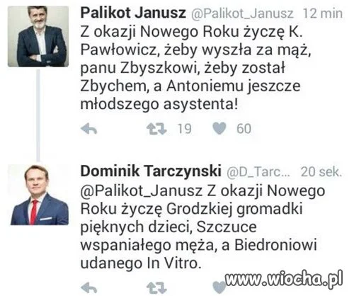 Polityczne życzenia noworoczne ...