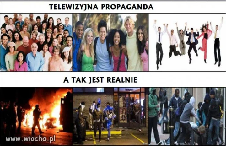 Telewizyjna propaganda vs rzeczywistość.