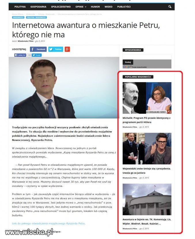 Może ma działkę na księżycu,wychodek na Mazurach ?