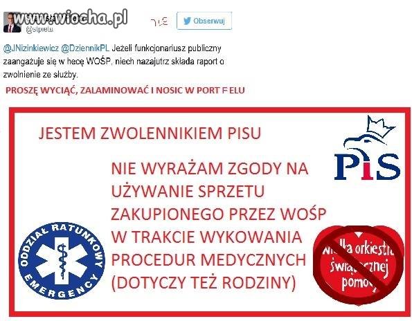 Jak PIS tak bardzo chce zniszczyć WOŚP...