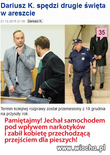 Nie "drugie" tylko "kolejnych 25" i nie w "areszcie" 