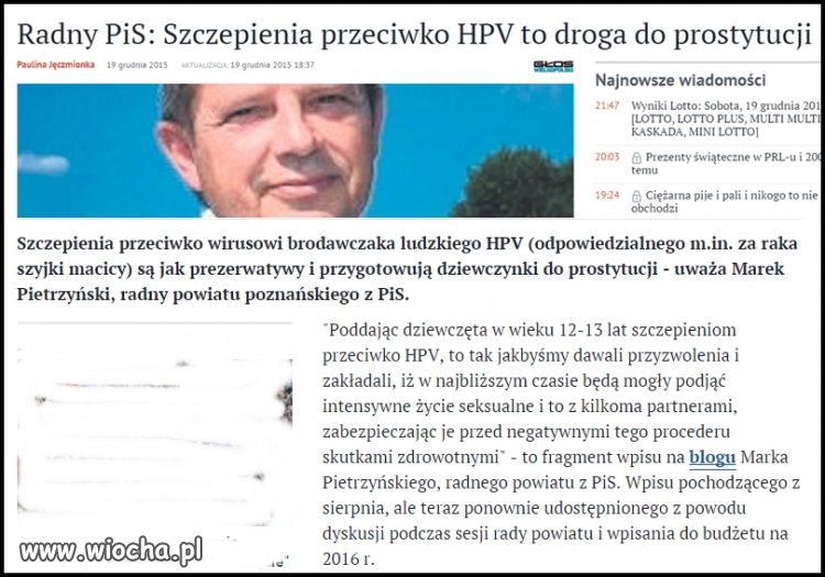 Niektóre wstawki z powodu tematu
