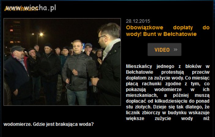Obowiązkowe dopłaty i znikająca woda