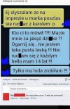 Szanuje się dziewczyna.