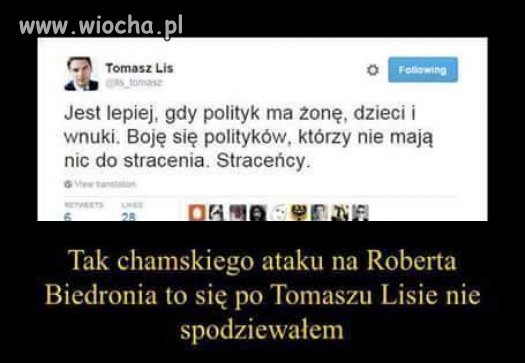 No tego to się po Tomaszu nie spodziewałem
