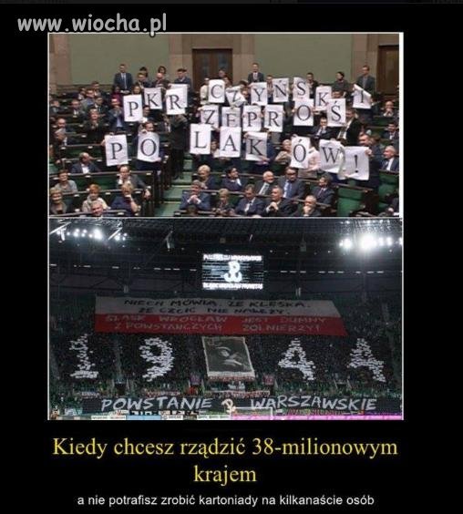 Kiedy chcesz rządzić 38 milionowym krajem.