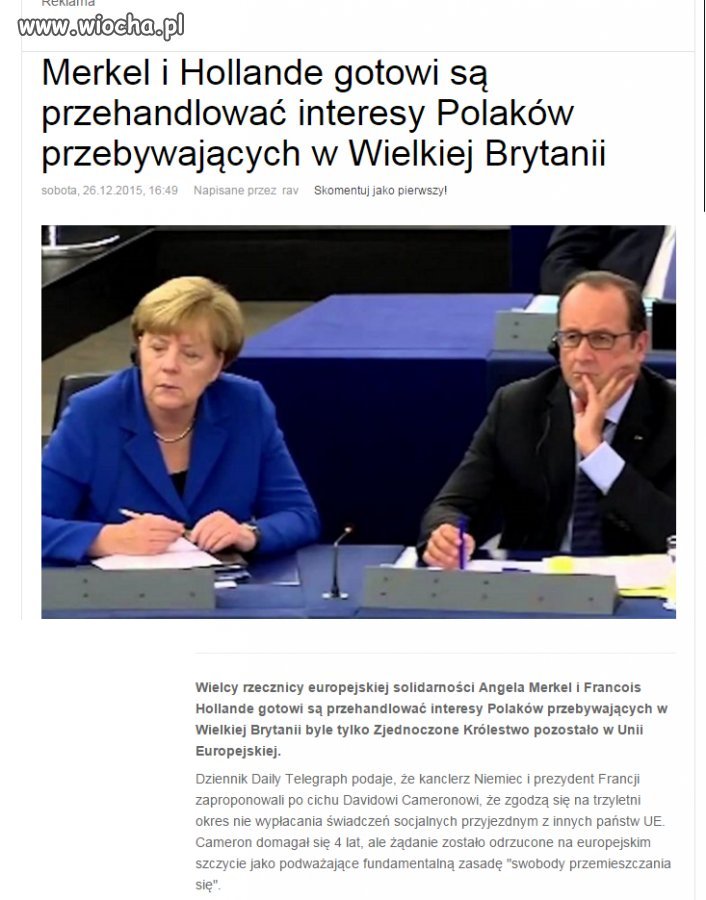 Tak właśnie wygląda Wspólnota Europejska.