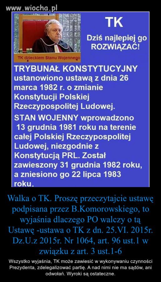 Czy to nie wiocha,delegalizacja parti wybranej 