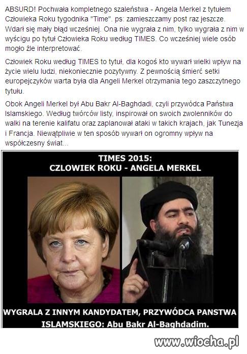 Angela Merkel Człowiek Roku !