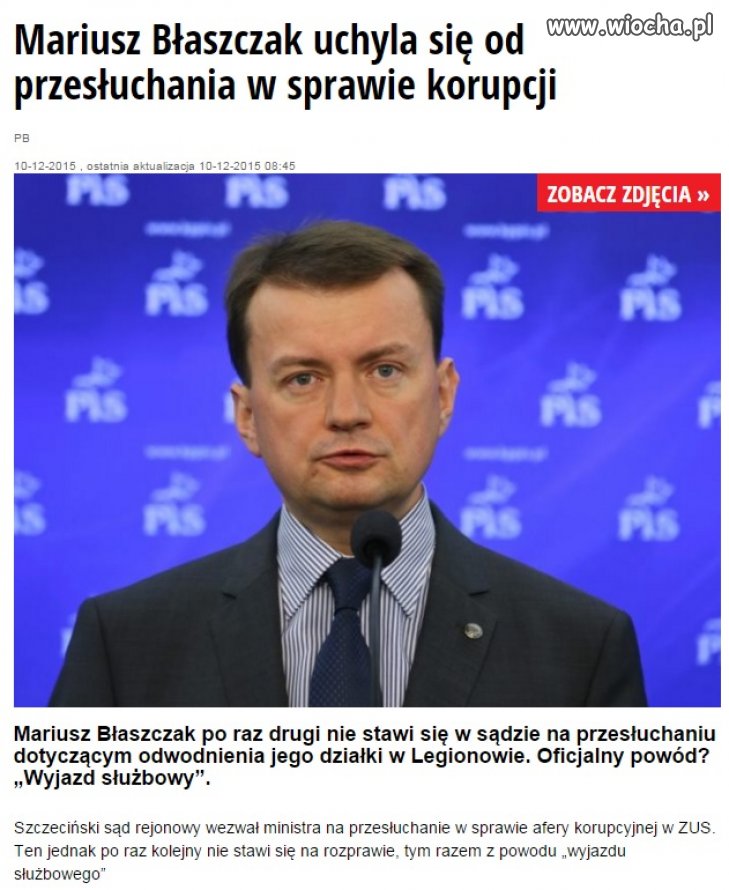 Pan "wazelina" ma coś za uszami?