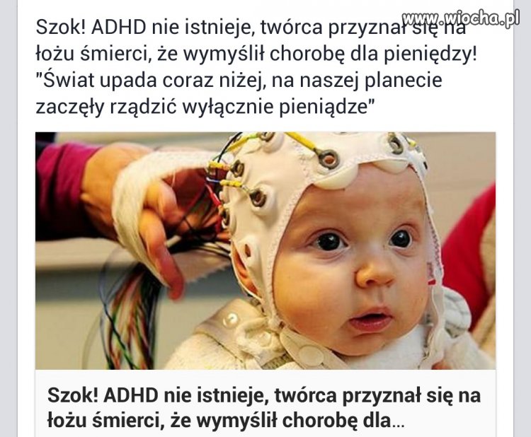 Wymyślił ADHD dla kasy.