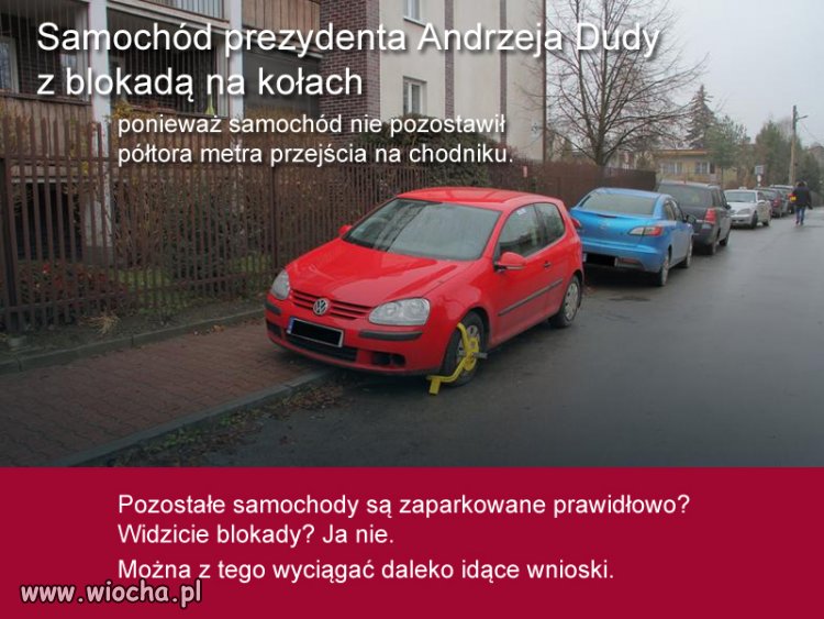 Blokada samochodu PAD'a