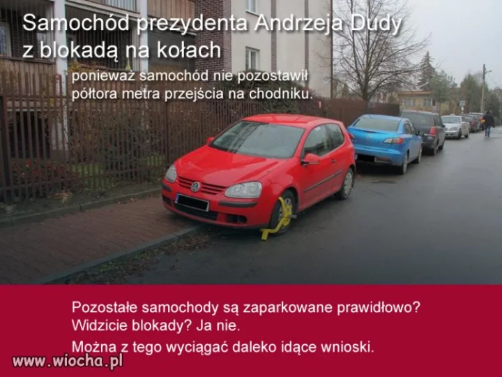 Blokada samochodu PAD'a